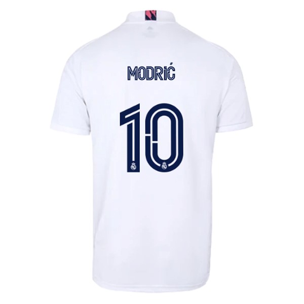 Camiseta Real Madrid Primera Equipación NO.10 Modric 2020-2021 Blanco